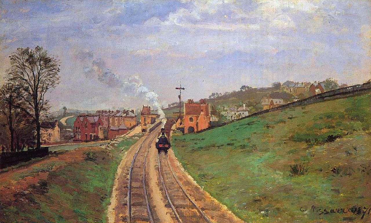 Lordship Lane Station, Dulwich, 1871 - Camille Pissarro - WikiArt.org