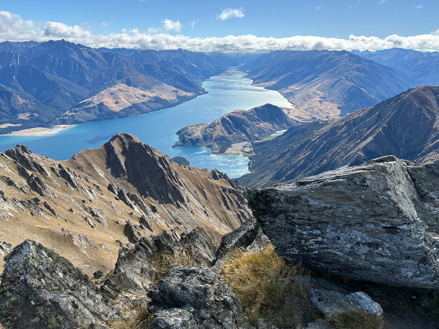 view north from corner peak summit