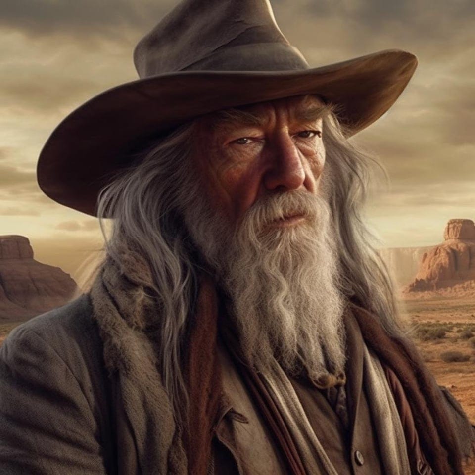 r/midjourney - Lord of The Rings in Wild West