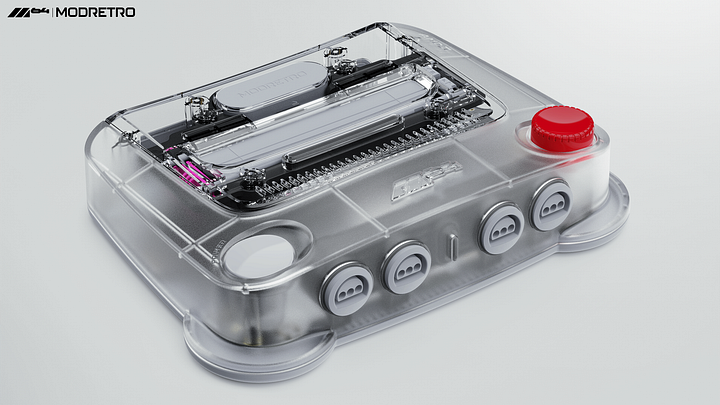 ModRetro M64 console closeups