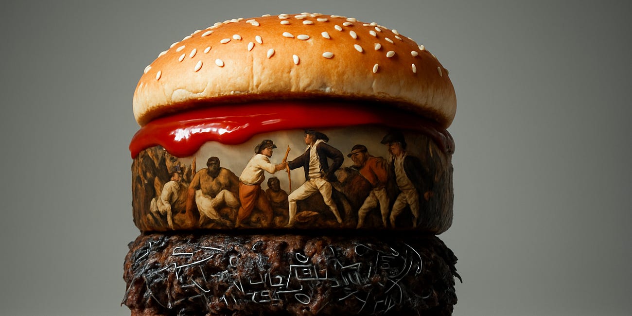 The Algorithmic Colonialism Triple Cheeseburger