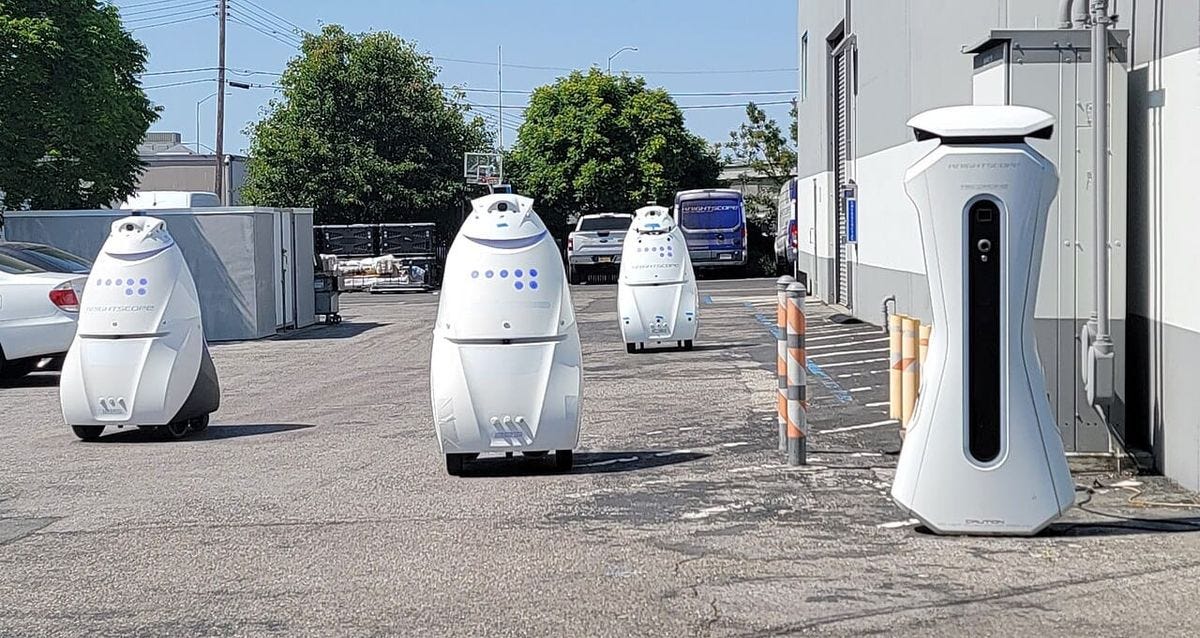 Die Roboter-Wachmann-Revolution kurzschließt und rudert zurück zu menschlichen Wachleuten Die Roboter-Wachmann-Revolution kurzschließt und rudert zurück zu menschlichen Wachleuten