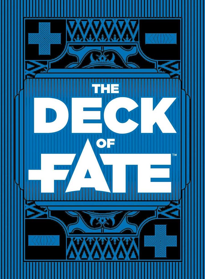 Cover for Castle Falkenstein, The Deck of Fate, Lace and Steel, and Action Cards