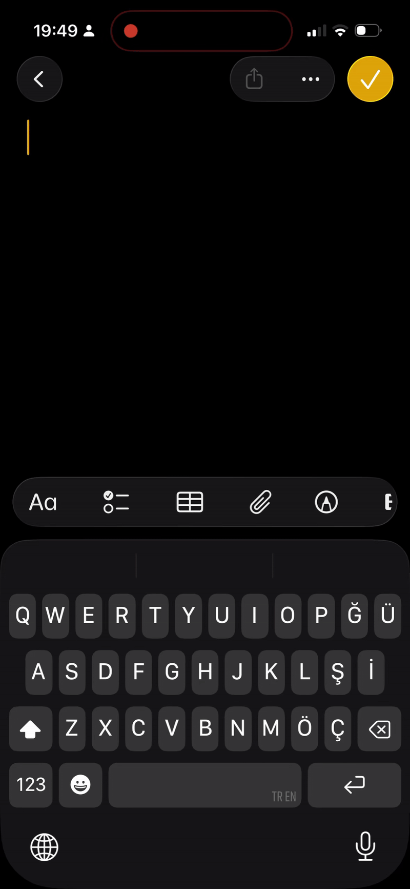 Hold down the space bar to navigate around the text