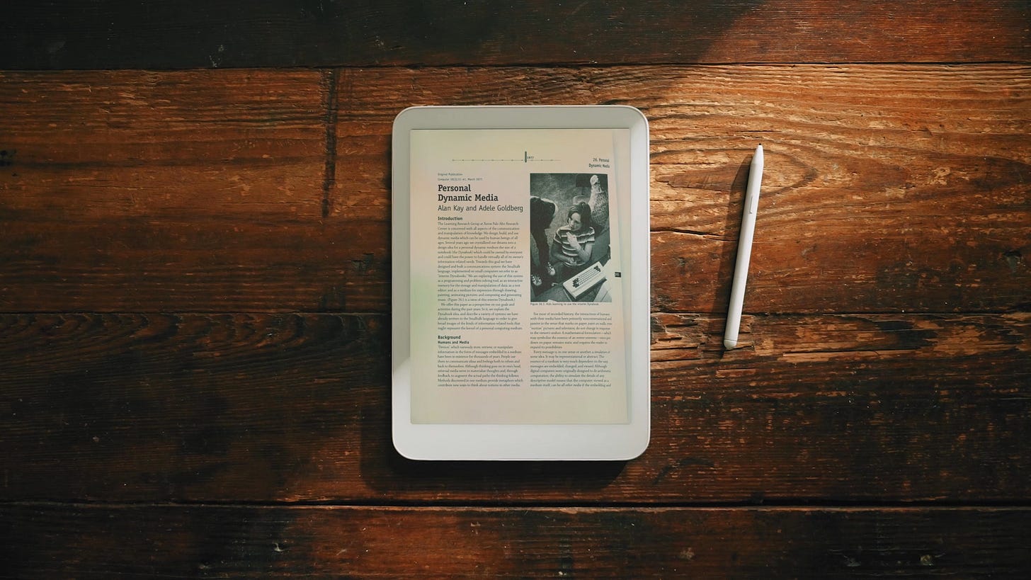 daylight tablet with pen on a desk