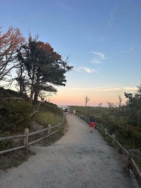 left: Eagle Wing Inn; middle: Nausset Lighthouse; right: Nausset Lighthouse Beach