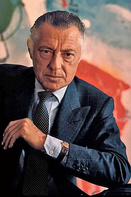 Gianni Agnelli,a icon.It's not the clothes. It's the character, the way.  You can be inspired by him, but you have to do it by finding your own  style. It's not only the