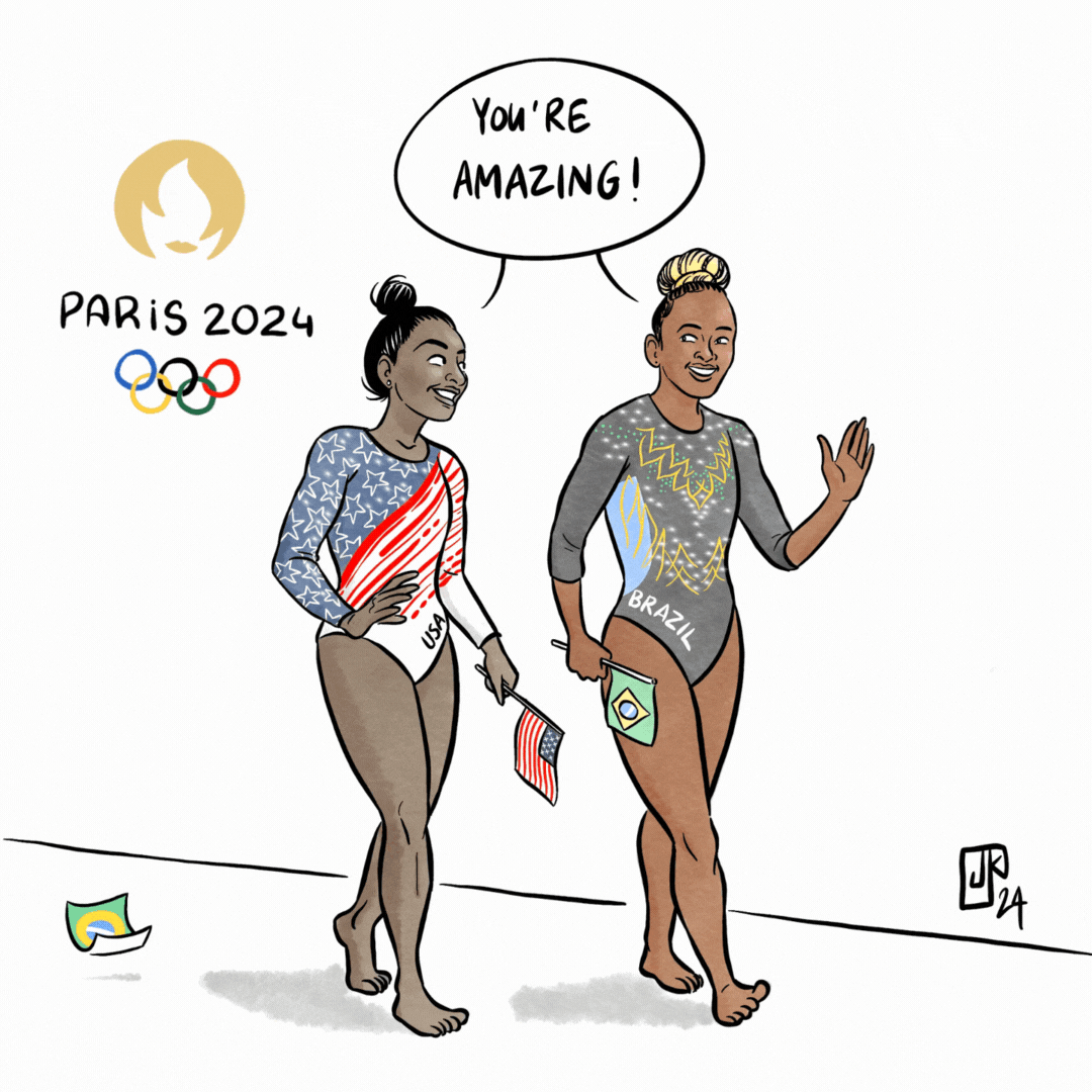 Rebeca Andrade and Simone Biles are together at the top - The Brazilian  Report