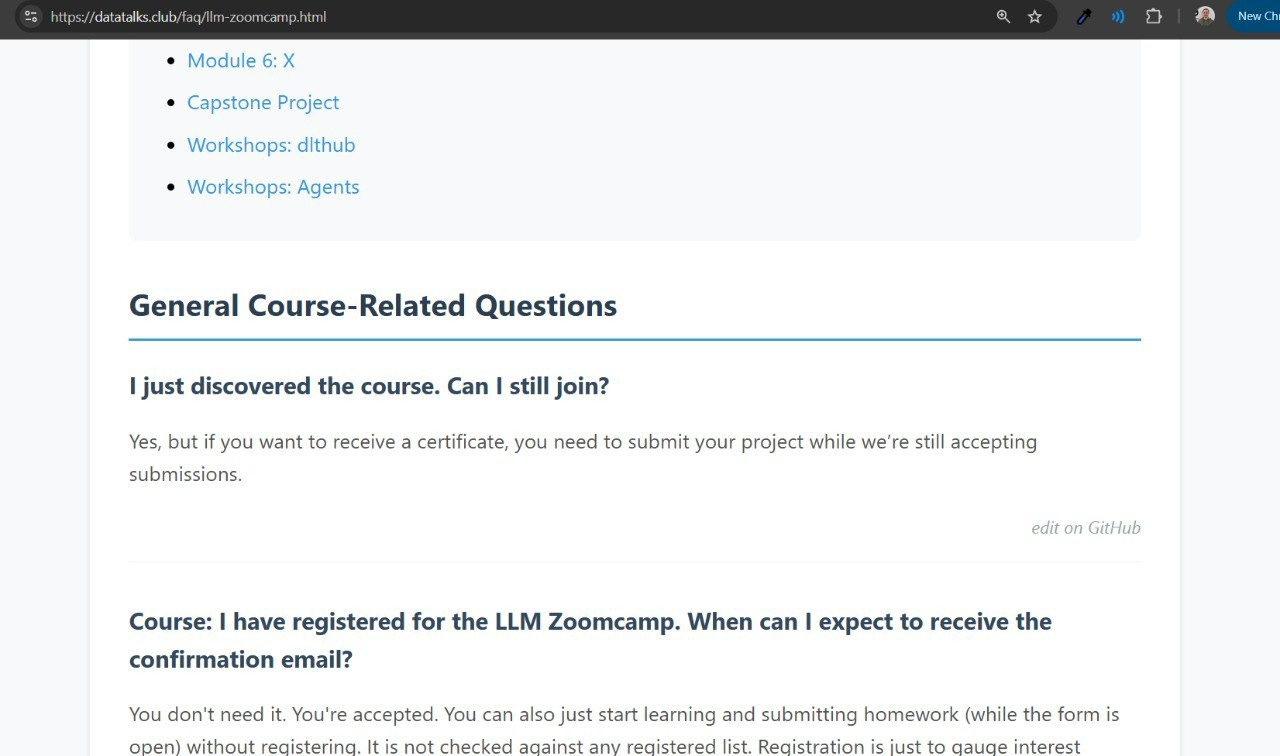 Generated FAQ website