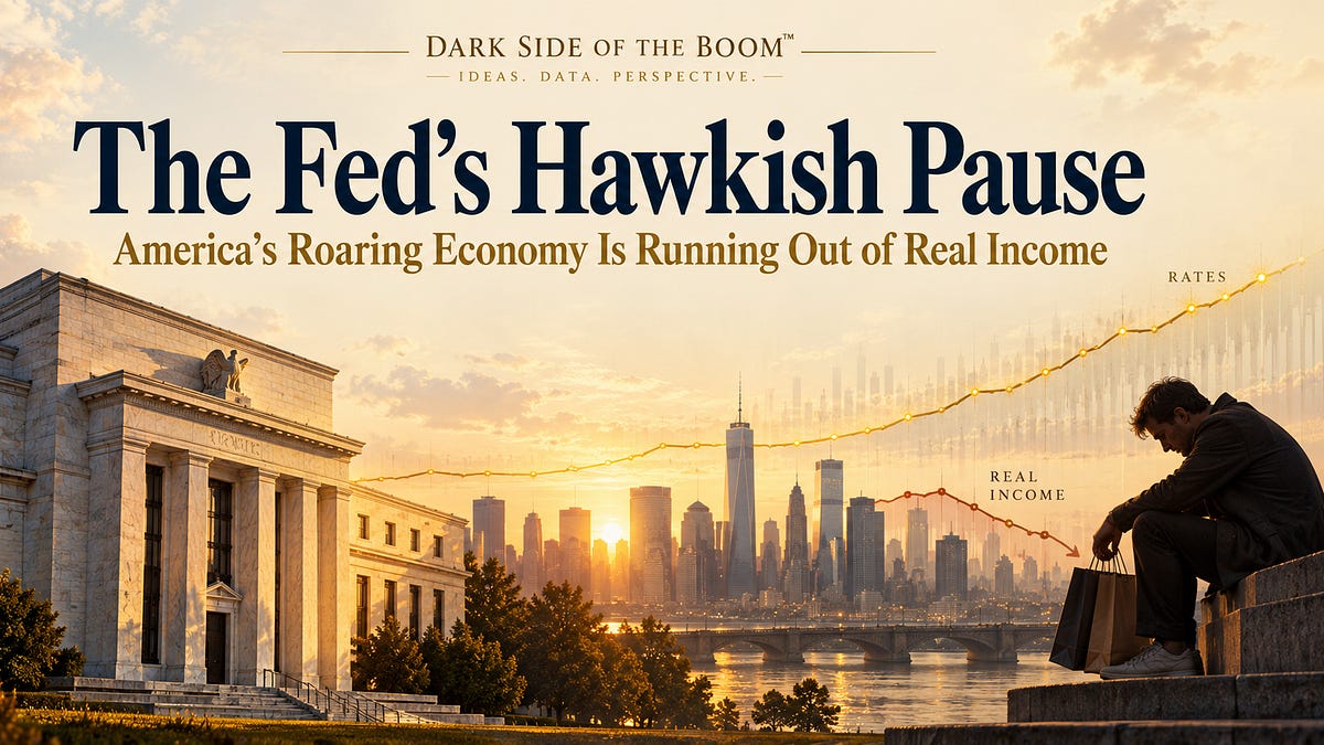 The Fed's Hawkish Pause: America's Roaring Economy Is Running Out of Real Income