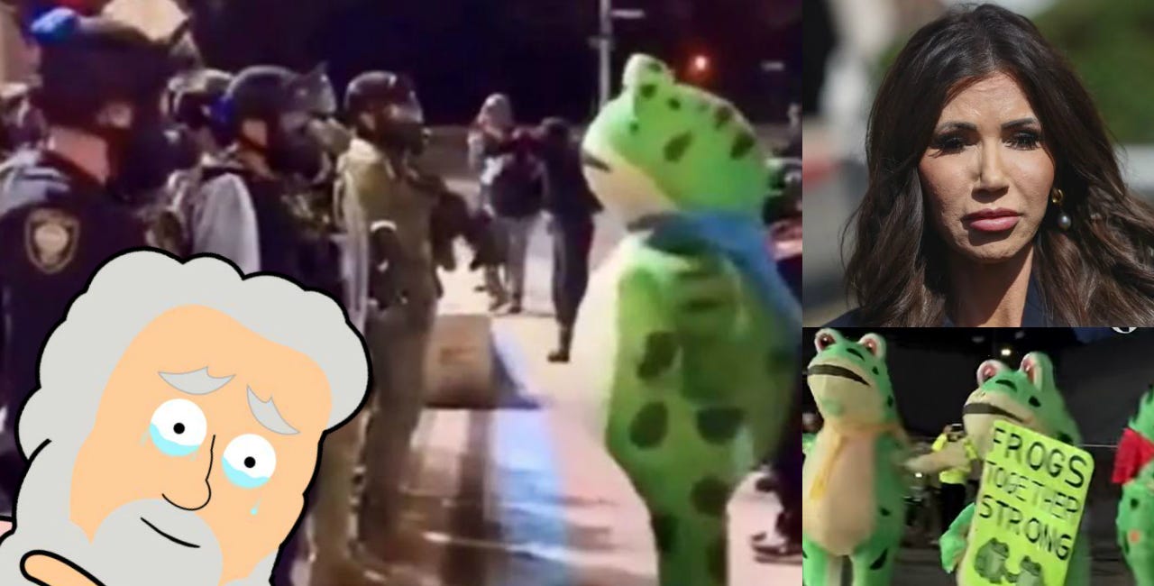 Bless The Frog Proving Kristi Noem Wrong