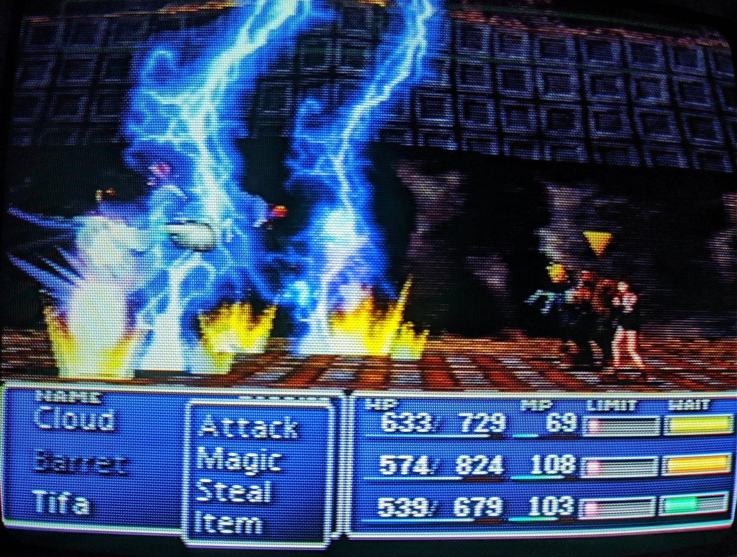 It's crazy how much nicer Final Fantasy 7 looks on a CRT in 240p ...