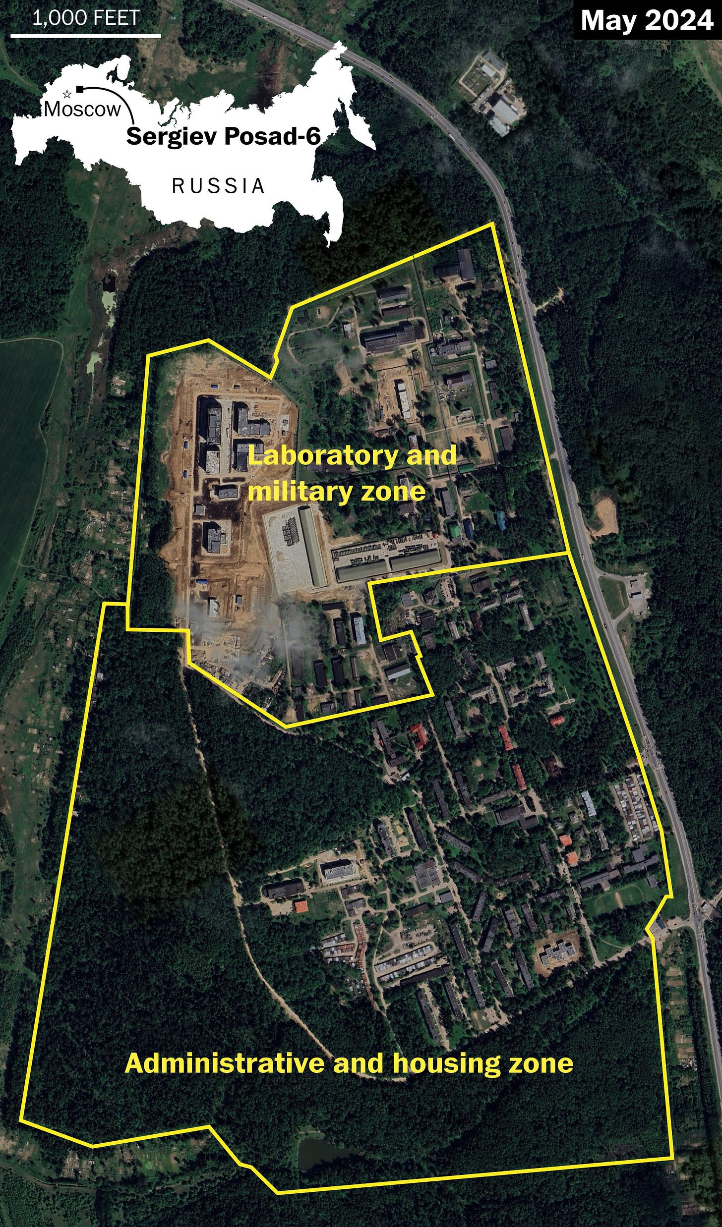 Russia has expanded site of past bioweapons research, satellite images show  - Washington Post