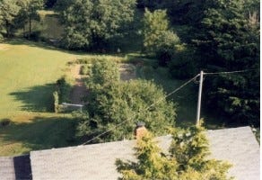 Dad's yard in 1996. Dad's yard in 1996.
