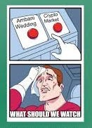 Ambani wedding or Crypto Market ...