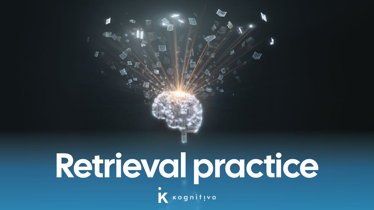 A brain with memories emerging out of it exemplifying retrieval practice. A brain with memories emerging out of it exemplifying retrieval practice.