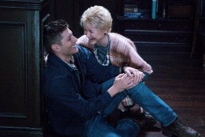 Cracking up between takes