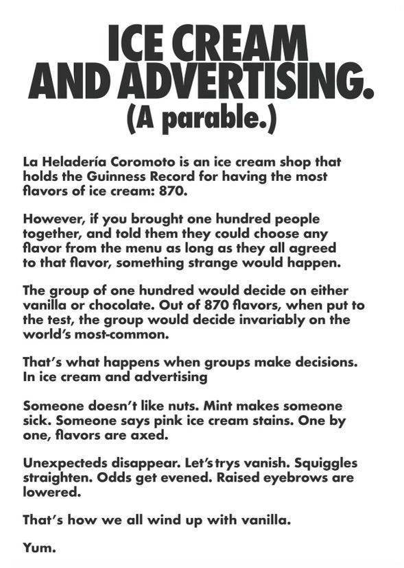 This may contain: an advertisement for ice cream and advertising
