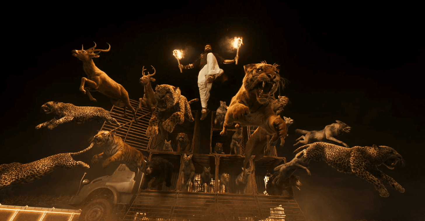 A still from 'RRR'. A still from 'RRR'.