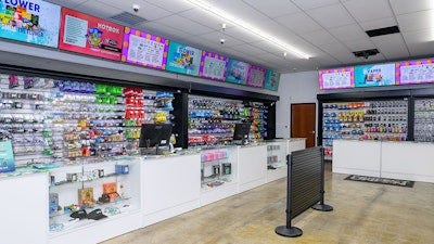 Interior sales floor of the dispensary in San Jose, Calif. Interior sales floor of the dispensary in San Jose, Calif.