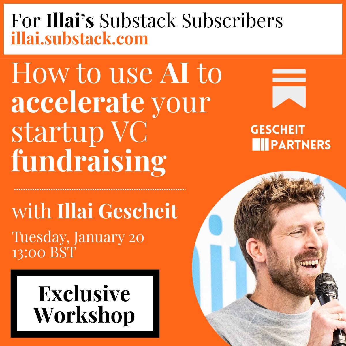 [Exclusive AI Workshop] How to use AI to accelerate your startup VC ...