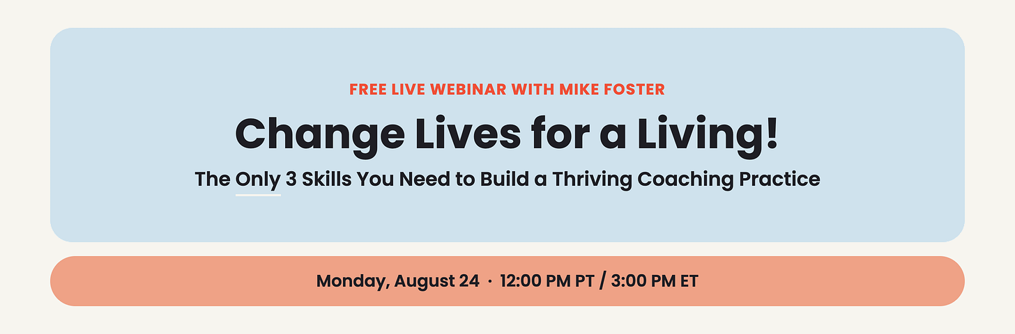 Change Lives for a Living Webinar Change Lives for a Living Webinar