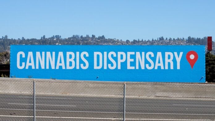 7 Stars installs 100-foot-wide 'cannabis dispensary' mural along I-80