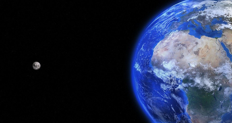 Earth, Moon, Space, Planet, World, Blue Planet