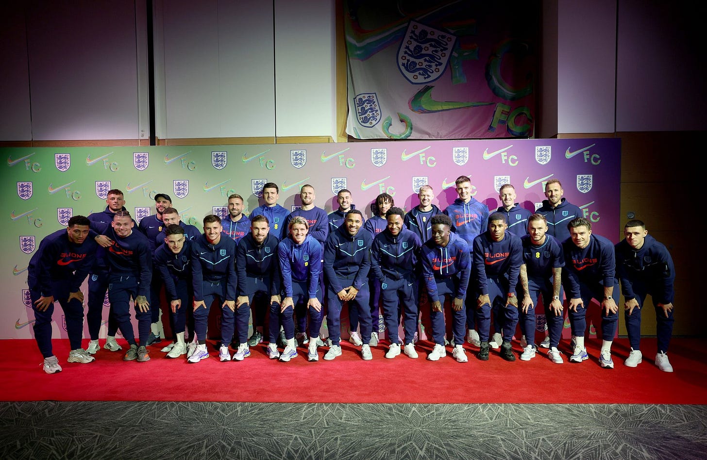 A photo of the England squad for the 2022 World Cup A photo of the England squad for the 2022 World Cup