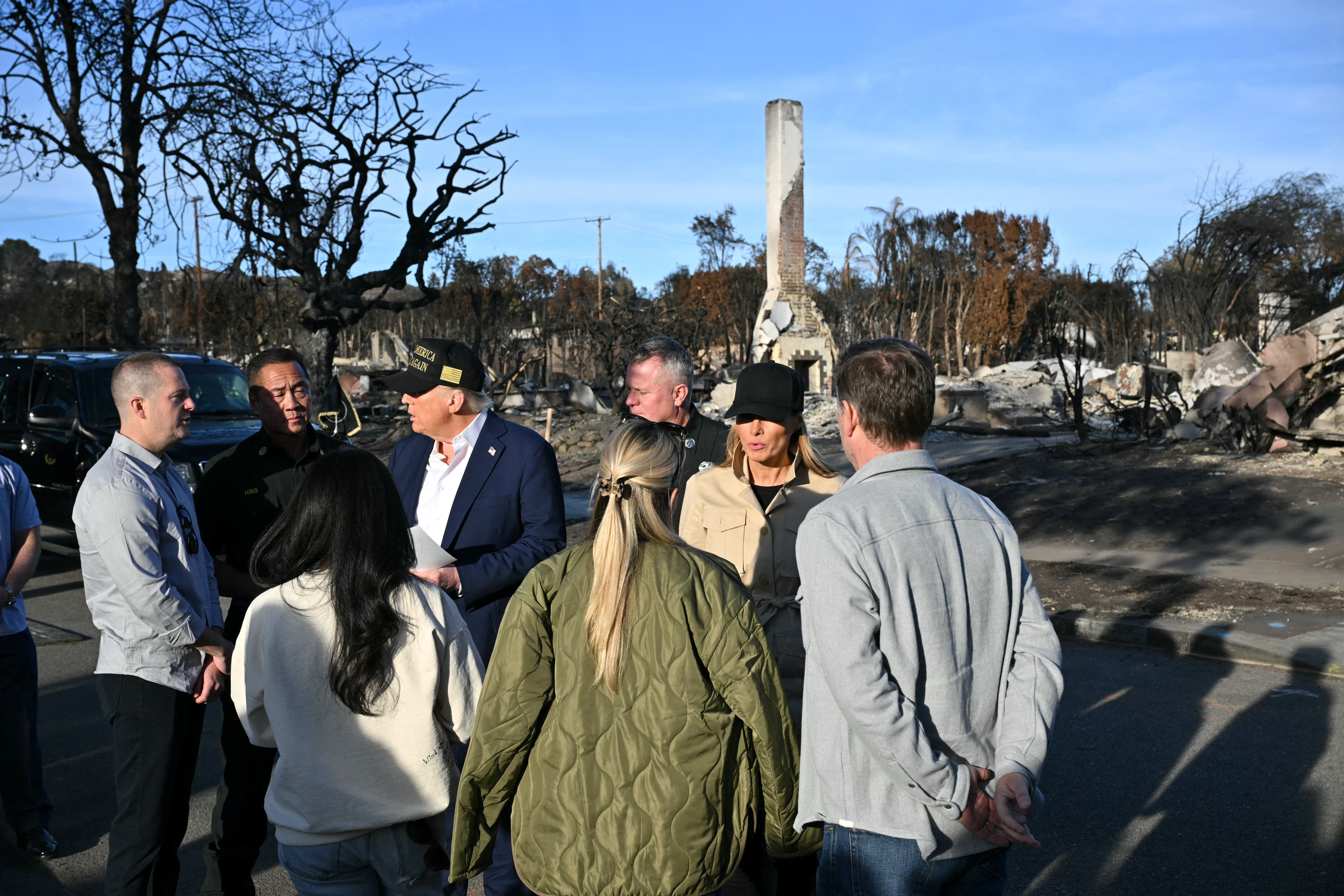 Trumps Visit Disaster Areas in North Carolina and LA