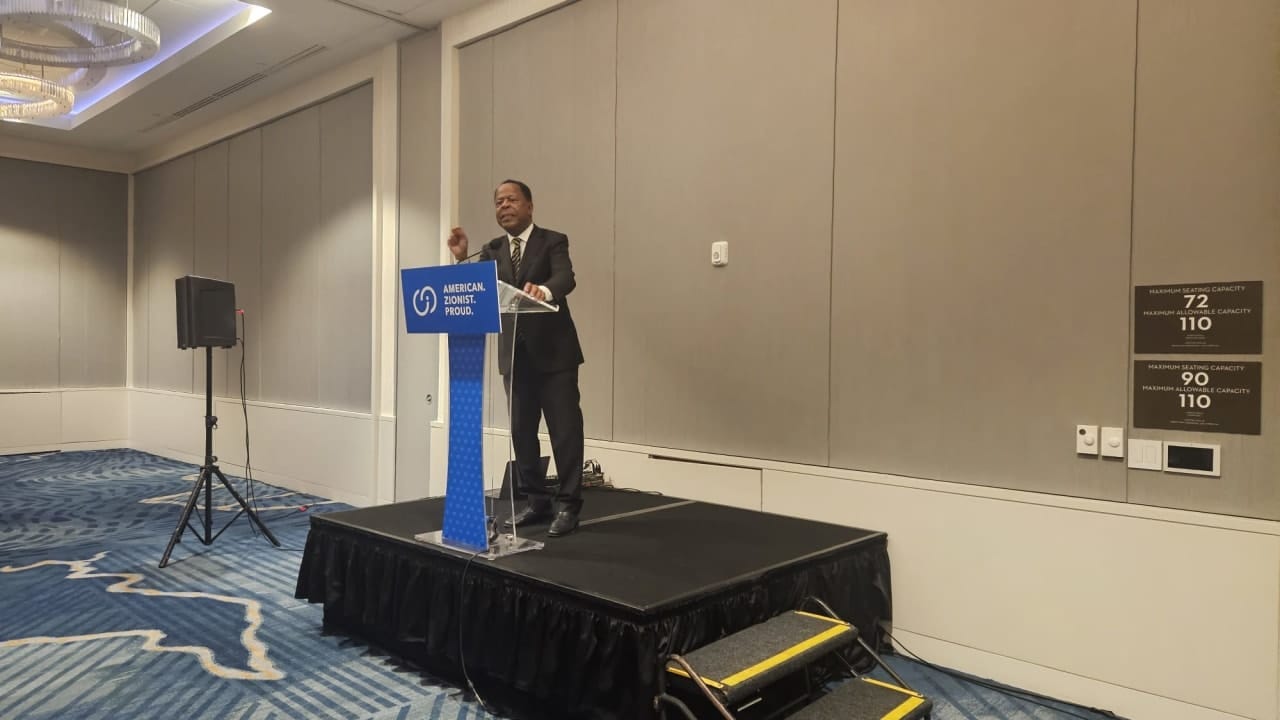 DOJ chief Leo Terrell speaks at a conference in the summer of 2026 as he prepares to launch a nationwide campaign to combat antisemitism. 
