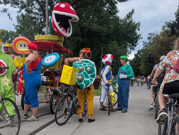 wacky bike parade