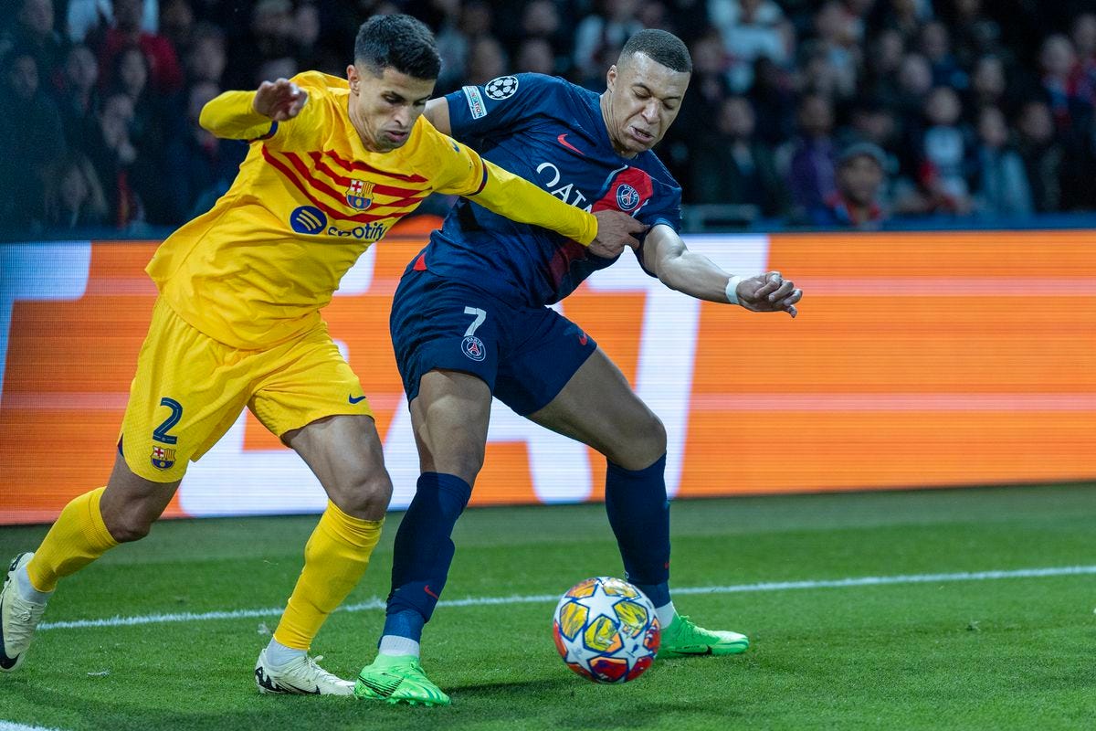 Paris Saint-Germain V Barcelona. UEFA Champions League Quarter-Final first leg.