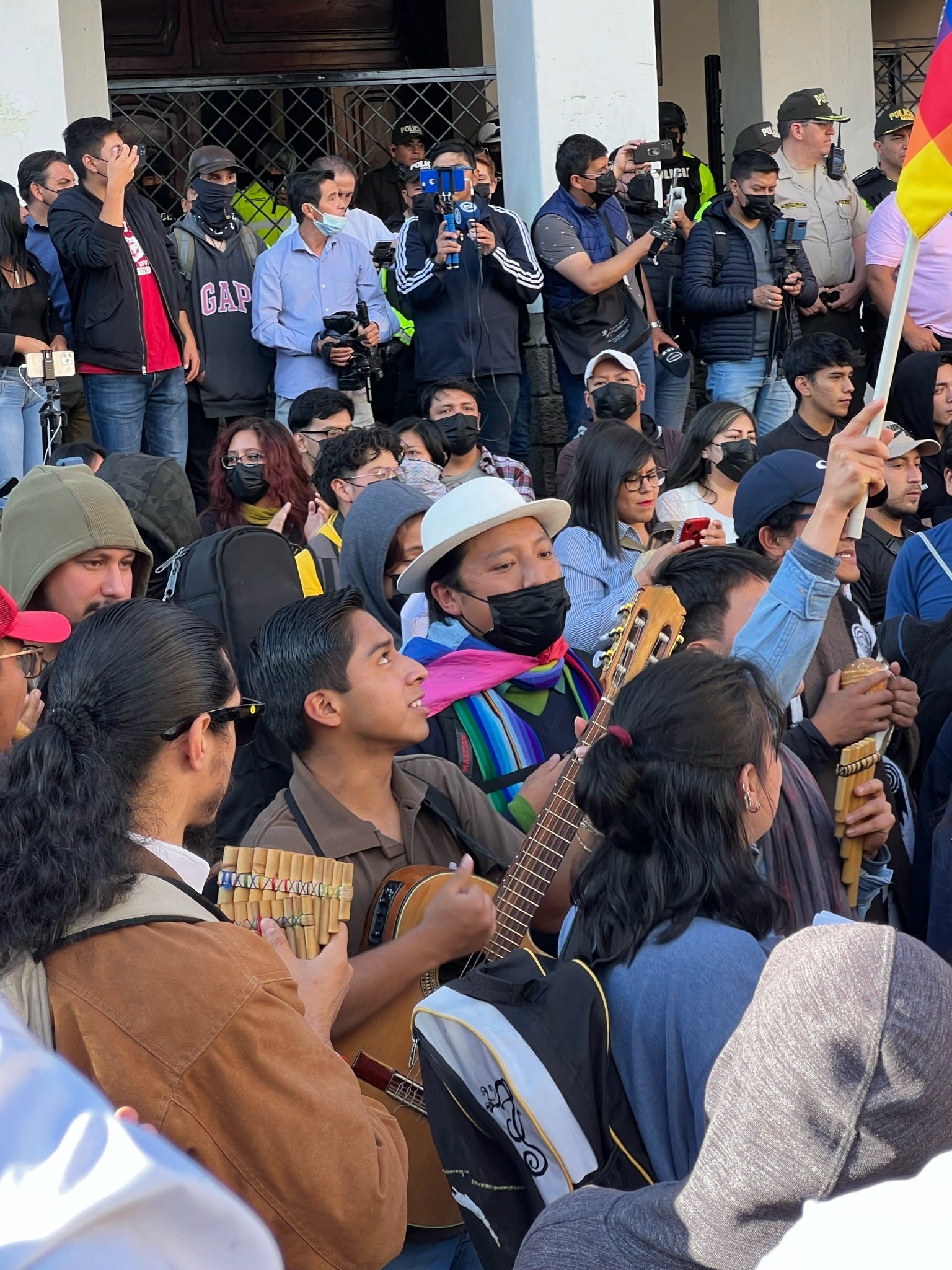 How to Feel the Unity with a Crowd of Protestors
