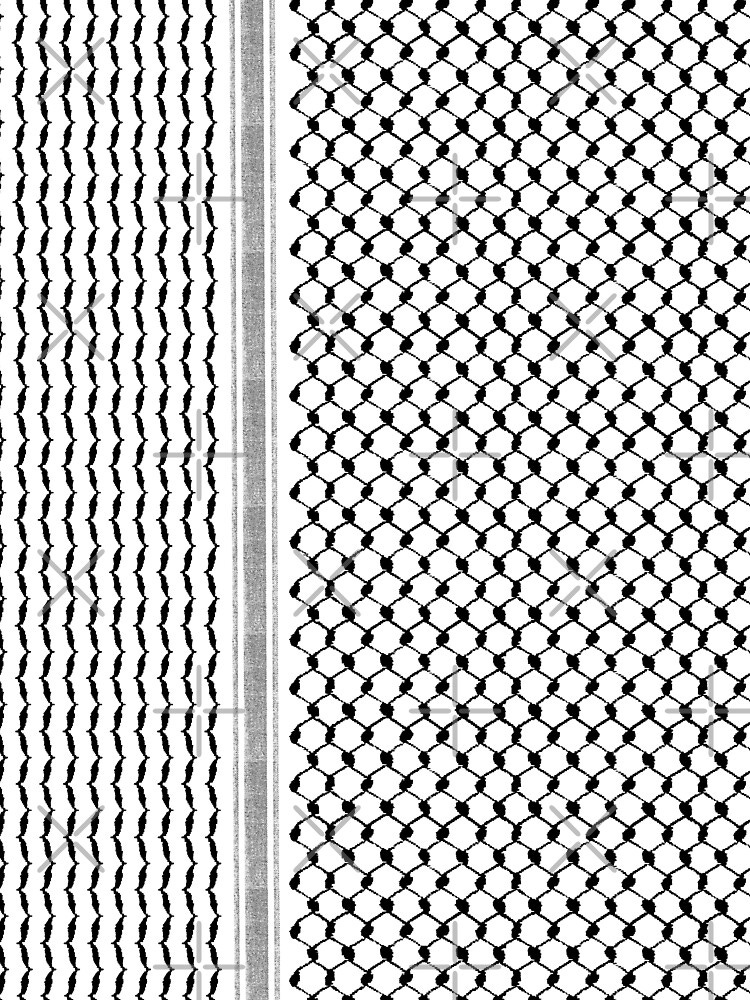 Palestinian Hatta Kufiya Folk Pattern #2-Black, Palestine Arabic  Traditional Keffiyeh Design" Scarf for Sale by Hurriyyatee Palestine |  Redbubble
