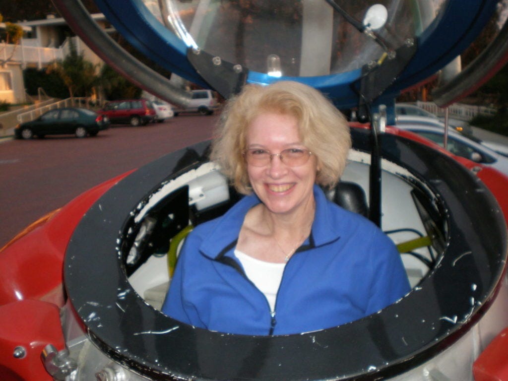The submersible photo is from a Pew Fellows meeting in California where Sylvia Earle brought down one of her Deep-Ocean and Exploration Research mini-subs