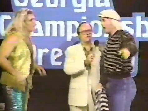 Kevin Sullivan, Ray Candy, Ole Anderson, Tony Atlas, The Freebirds, Bob and Brad Armstrong, Michael Hayes and Austin Idol, Austin Idol and Kevin Sullivan, Harley Race