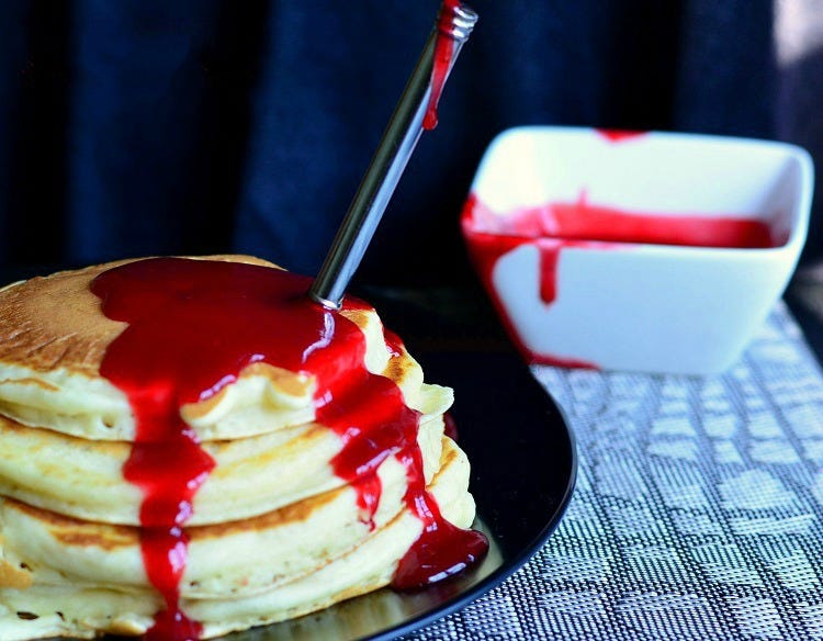 mouth watering whole food halloween bloody pancakes recipe healthy mouth watering whole food halloween bloody pancakes recipe healthy