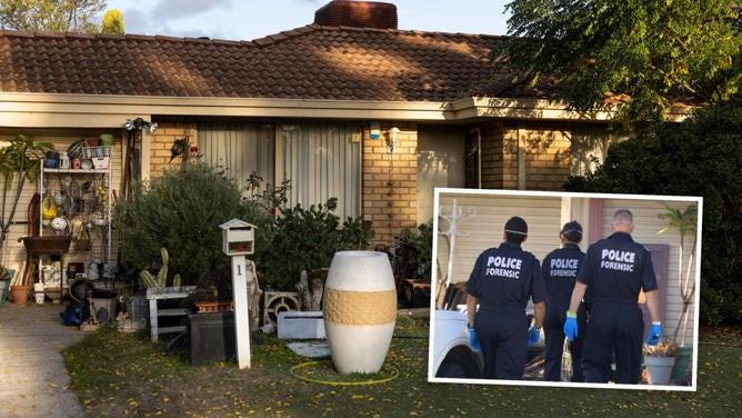 The scene of a shocking home invasion where a man's face was set on fire.