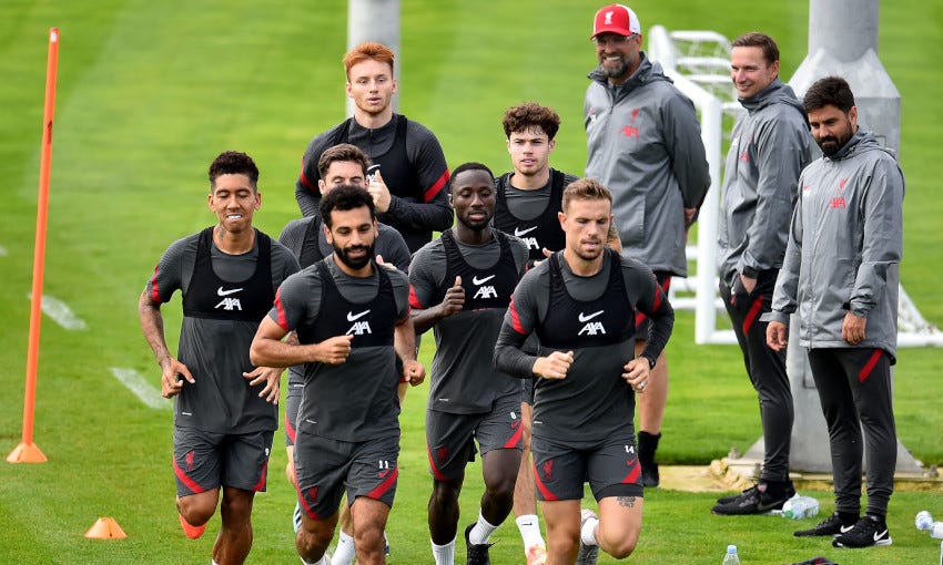 36 training photos: Reds at work for Premier League kick-off ...