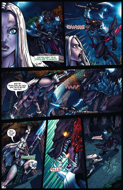 Pages from Rob Multari's Night Wolf