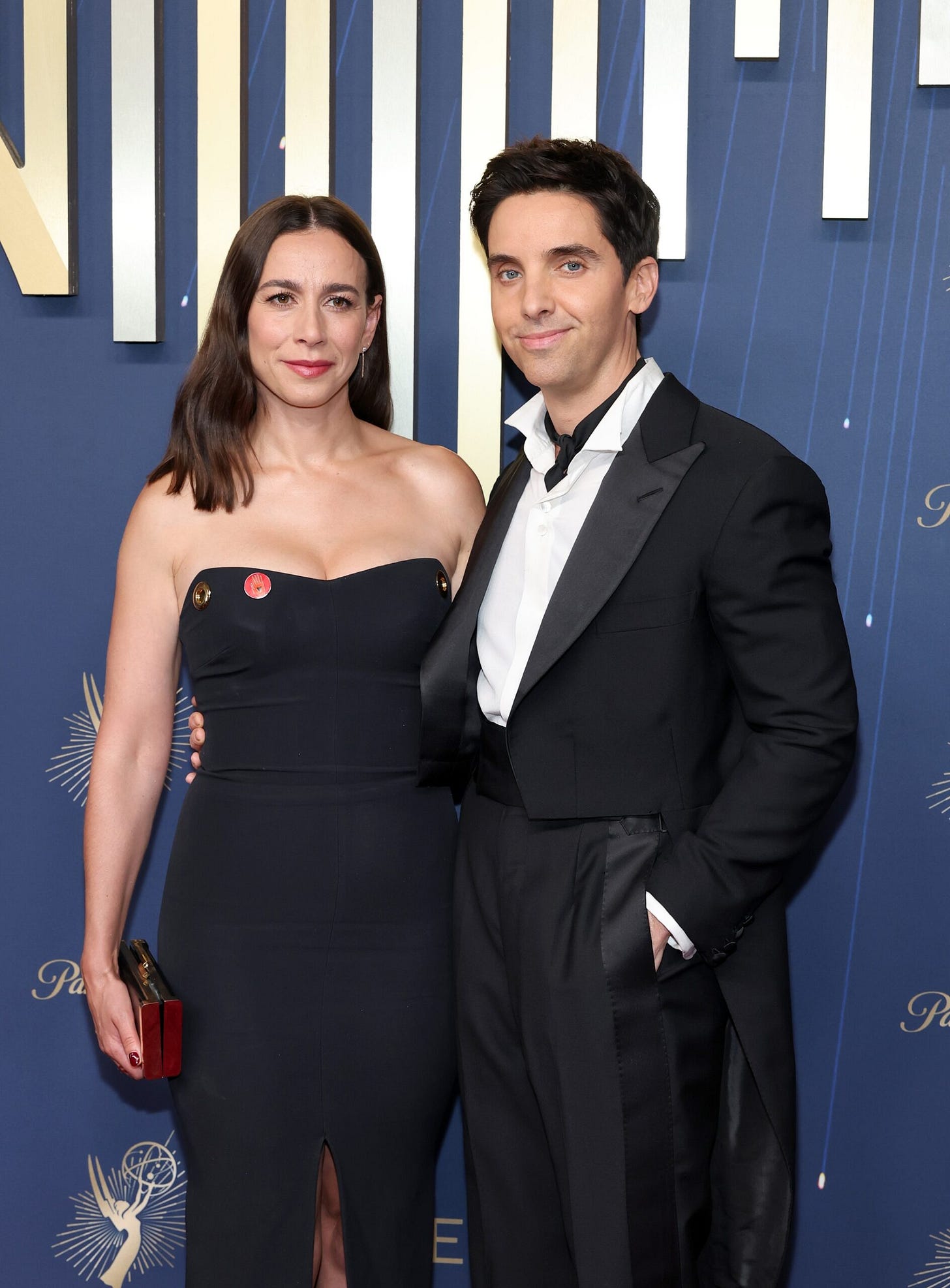 Lucia Aniello and Paul W. Downs at the 2025 Emmys (Amy Sussman / Getty Images)