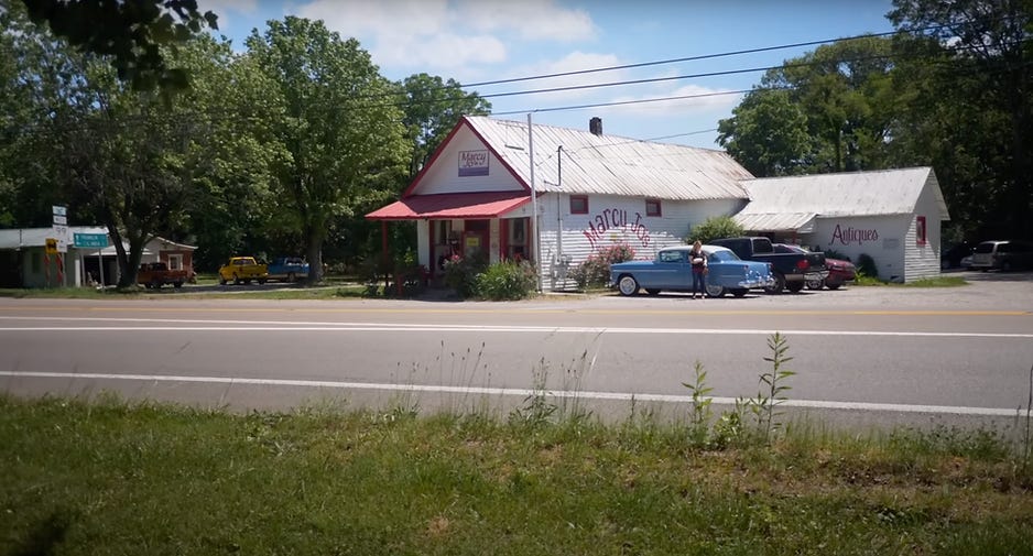 An exterior photo of Marcy Jo's. 
