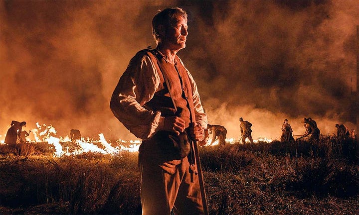 Stills from the films The Promised Land, The Watchers, Blood and Dust and Am I Ok?