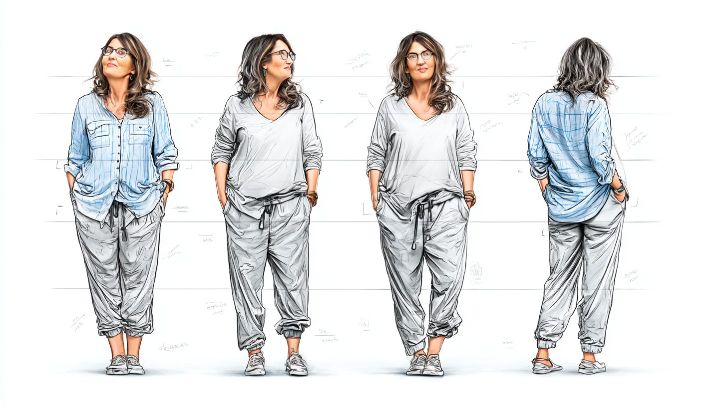 character board made in Midjourney