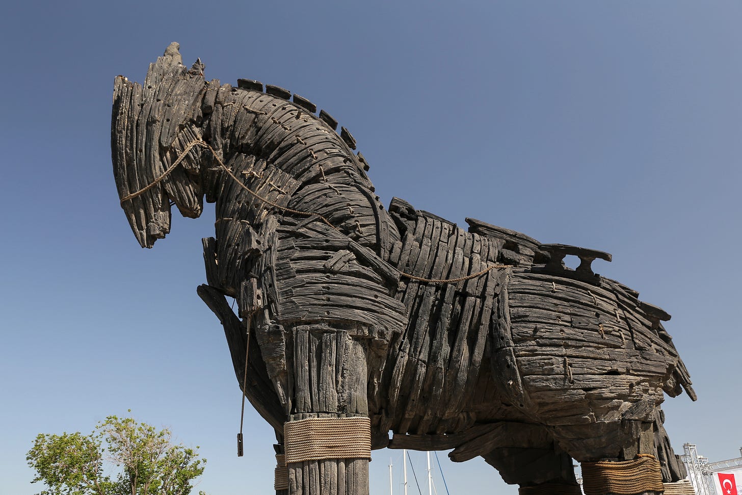 Giant wooden Trojon Horse used in the movie Troy 