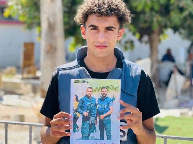 Since the conflict began on Oct. 7, 2023, at least 128 journalists and media workers have been killed, all but five of them Palestinian. The true death toll is feared to be much higher. (X/File) Since the conflict began on Oct. 7, 2023, at least 128 journalists and media workers have been killed, all but five of them Palestinian. The true death toll is feared to be much higher. (X/File)
