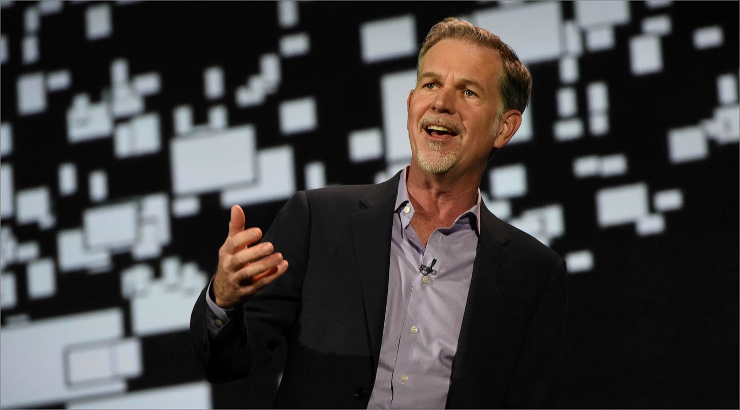 Reed Hastings, de Netflix, en el escenario del CES de Las Vegas de 2016 