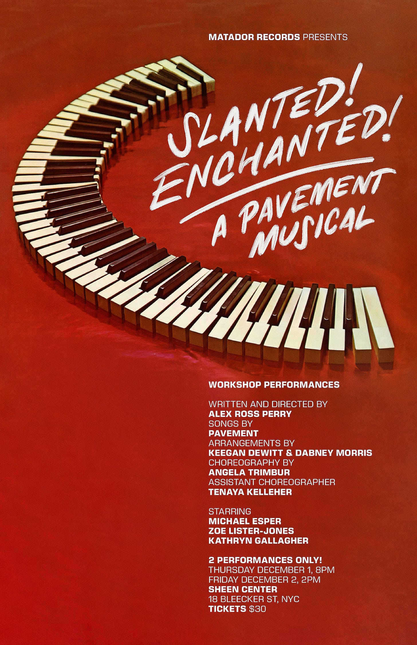 Slanted Enchanted Musical Poster