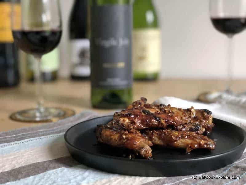 Sticky Honey Garlic Chicken Wings 